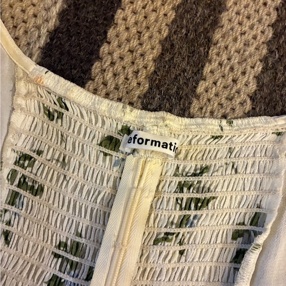 Reformation Women's Delevan Lemon Print Top Blouse Size 10 Country Cottagecore - Picture 2 of 6